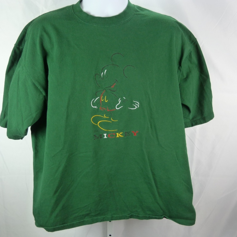 Mickey Mouse T-Shirt Green Size XL